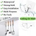 JINSHUNFA Adhesive Wall Hooks 13LB Heavy Duty No Drill Transparent Waterproof Hooks for Bathroom Kitchen Towel Coat 12 Pack