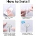 JINSHUNFA Adhesive Wall Hooks 13LB Heavy Duty No Drill Transparent Waterproof Hooks for Bathroom Kitchen Towel Coat 8 Pack