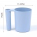 JINSHUNFA Creative Wheat Straw Cups with Toothbrush Holder, Cup for Brushing and Rinse,kids Mouthwash Cup for Kitchen, Bathroom