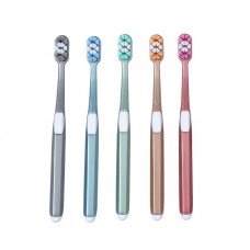 JINSHUNFA Extra Soft Toothbrush for Sensitive Gums, Manual Toothbrush with 10000 Soft Floss Bristle for Gum Care, Protect Fragile Gums Good Cleaning Effect (5 PACK)