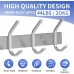 JINSHUNFA Coat Rack Wall Mount - Stainless Steel Coat Rack (2 Pack) - Heavy Duty Coat Hooks Wall Mounted - Coat Hanger for Hat Towel Robes Jacket Clothes for Bathroom Entryway (Silver J)…