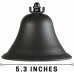 JINSHUNFA Outdoor Bell & Indoor Dinner Bell/Made of Black Large Bell, Cast Iron Bell, Ideal for Wall Mounted Bell, Bracket Mounts Metal Dinner Bell and Hanging Bell for Home, School or Church