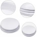 JINSHUNFA 38 mm White Growler Caps Lids, Seal Screw Caps Lid,Tinplate Metal Screw Caps with White Filling Glue Fits for Most 1/2 and 1 Gallon Jugs (36 Pieces)