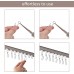 JINSHUNFA Metal Curtain Track Hooks S Shaped Small Curtain Hooks Metal Drape Wire Hooks for Ceiling Curtain Drape Track