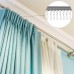 JINSHUNFA Metal Curtain Track Hooks S Shaped Small Curtain Hooks Metal Drape Wire Hooks for Ceiling Curtain Drape Track