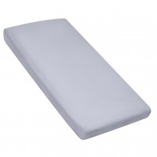 JINSHUNFA Nap Mat Sheet 24" x 48" x 4" Fitted Elastic Corners Preschool Day Care Rest Nap Mat Cover, Soft & Breathable Baby Sheets for Portable Toddler Bed and Travel Cot, Gray