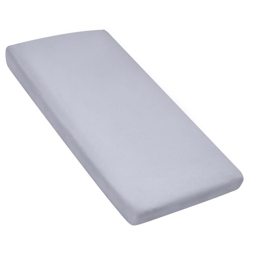 JINSHUNFA Nap Mat Sheet 24" x 48" x 4" Fitted Elastic Corners Preschool Day Care Rest Nap Mat Cover, Soft & Breathable Baby Sheets for Portable Toddler Bed and Travel Cot, Gray