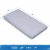 JINSHUNFA Nap Mat Sheet 24" x 48" x 4" Fitted Elastic Corners Preschool Day Care Rest Nap Mat Cover, Soft & Breathable Baby Sheets for Portable Toddler Bed and Travel Cot, Gray