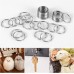 JINSHUNFA 200PCS Split Key Rings Bulk for Keychain and Crafts keychain rings (Silver 25mm)