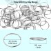 JINSHUNFA 200PCS Split Key Rings Bulk for Keychain and Crafts keychain rings (Silver 25mm)